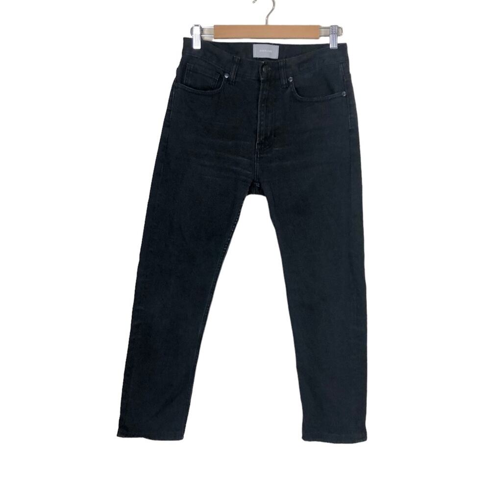 Everlane Black High Rise Straight Leg Jeans Size 26
